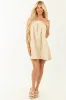 Lovelo Cream Floral Embroidered Sleeveless Mini Dress sold by Lime Lush