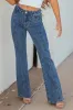 Saige Medium Dark Wash Flare Leg Stretchy Jeans sold by Lime Lush