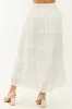 Lovelo Off White Lace Swiss Dot Chiffon Maxi Skirt sold by Lime Lush