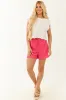 Hot Pink Drawstring Flowy Elastic Waist Shorts sold by Lime Lush