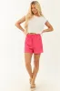 Hot Pink Drawstring Flowy Elastic Waist Shorts sold by Lime Lush