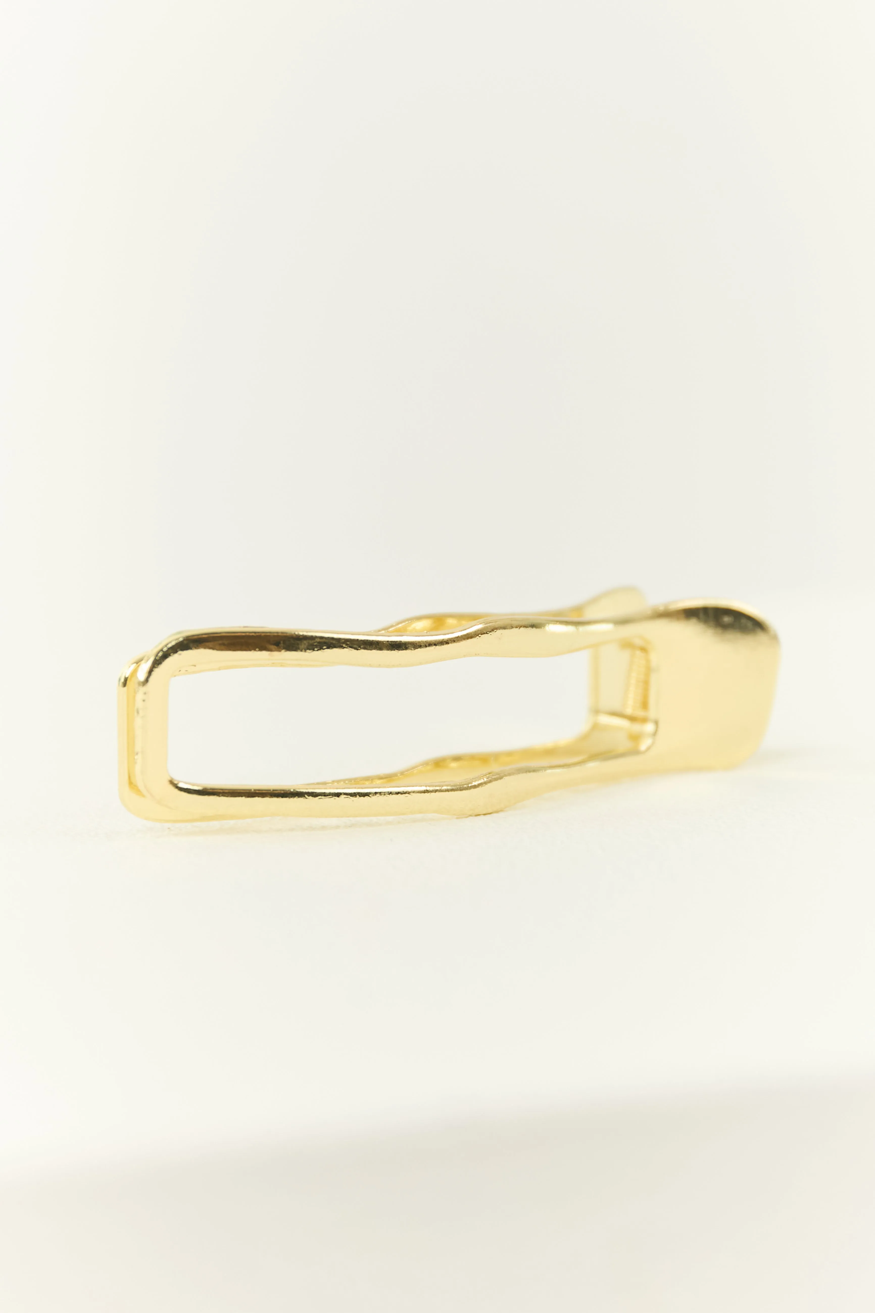 Gold Asymmetrical Hair Clip sold by Lime Lush product image thumbnail 5