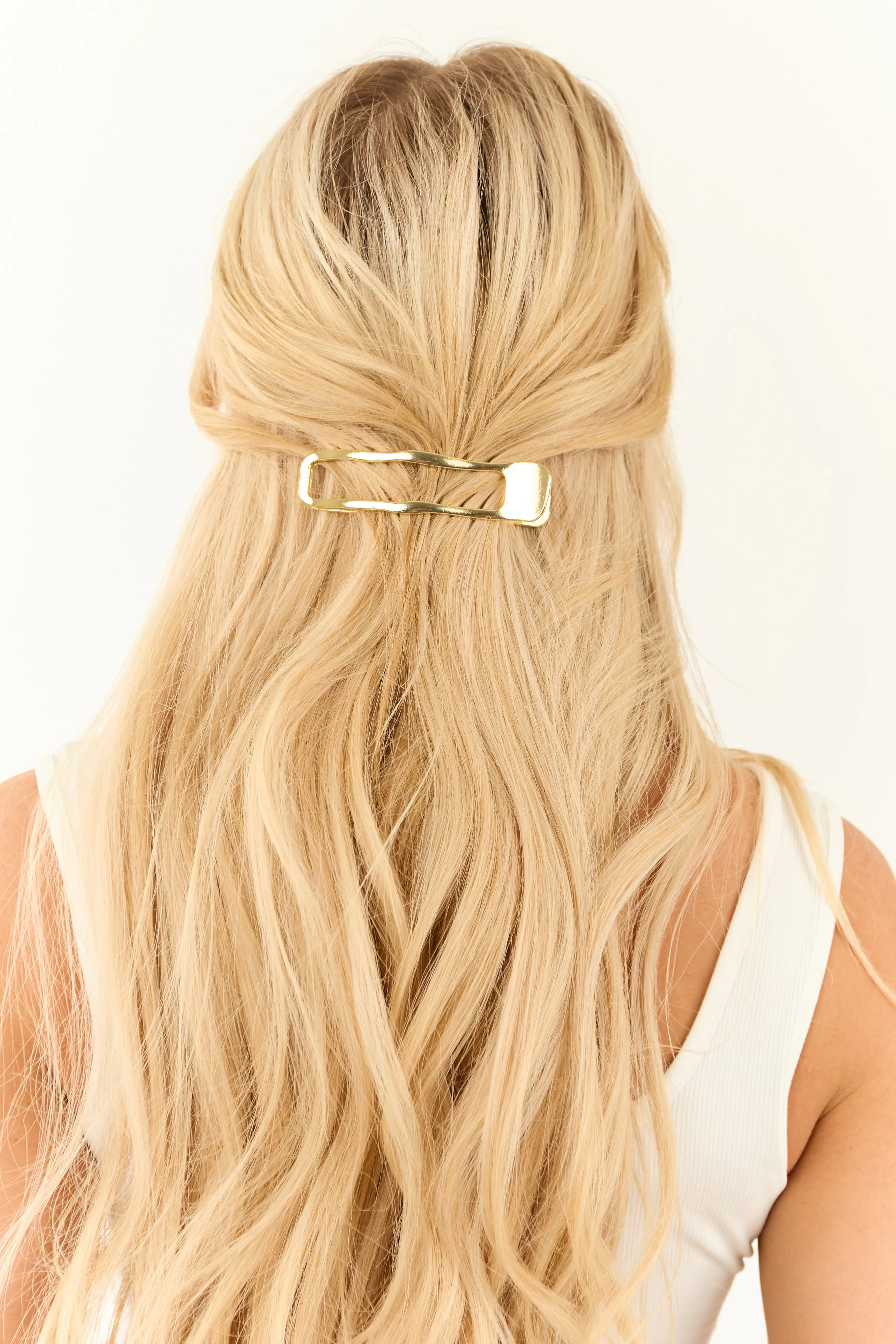 Gold Asymmetrical Hair Clip sold by Lime Lush product image thumbnail 2
