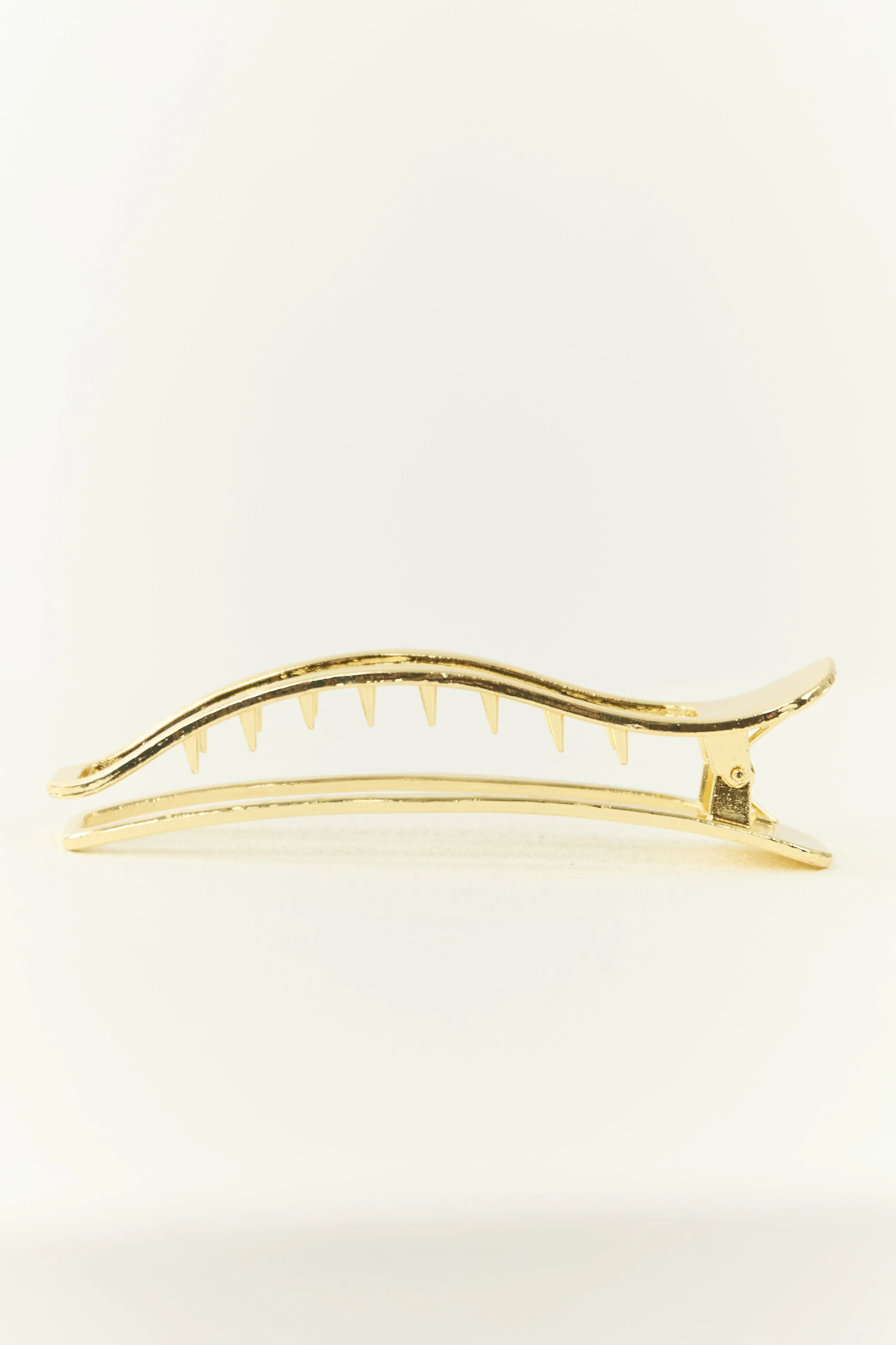 Gold Asymmetrical Hair Clip sold by Lime Lush product image thumbnail 4