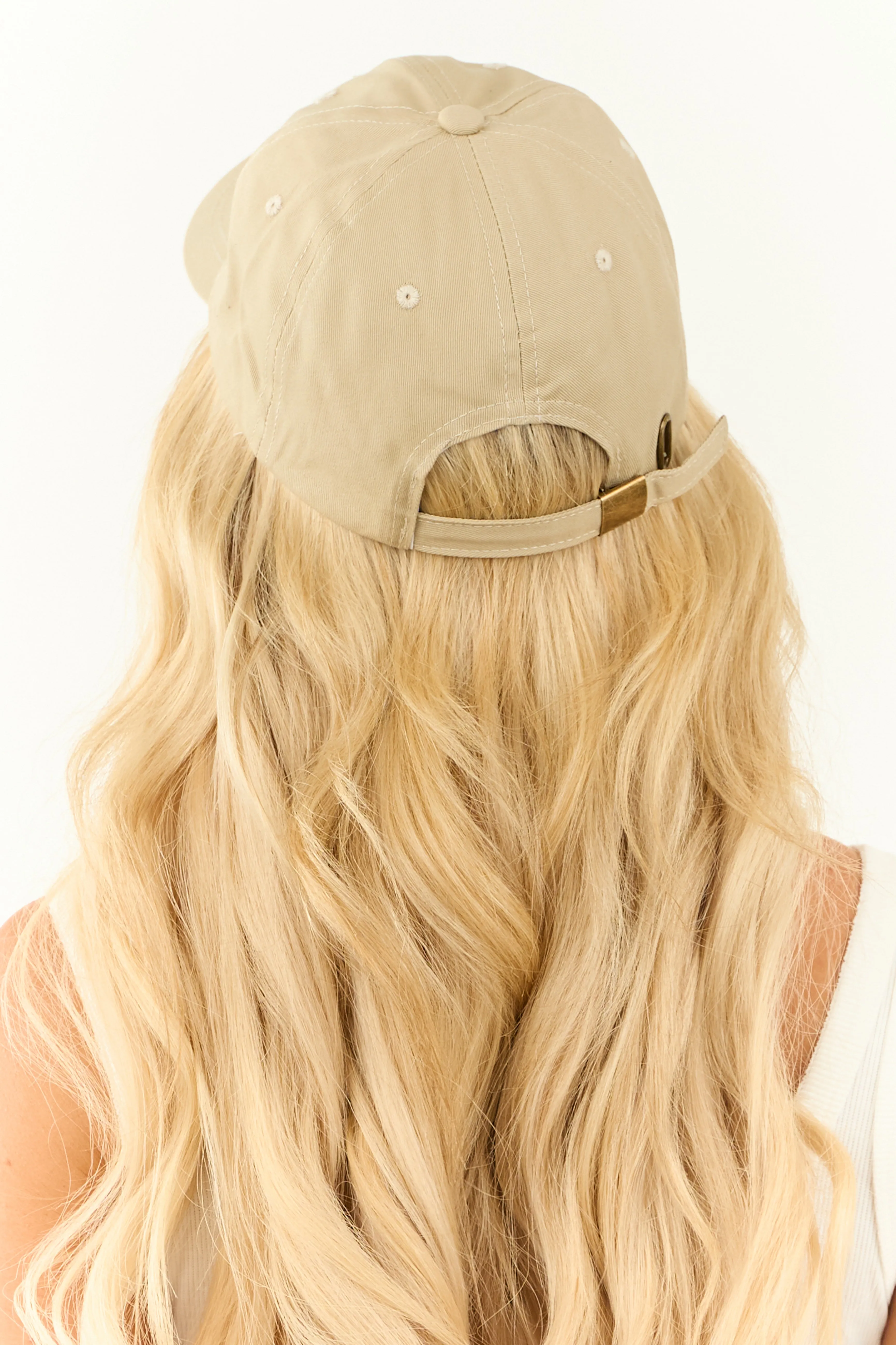 Sand Chenille Patch 'Mama' Baseball Cap sold by Lime Lush product image thumbnail 3