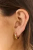 Gold 3 Pair Clicker Huggie Hoop Earring Set sold by Lime Lush