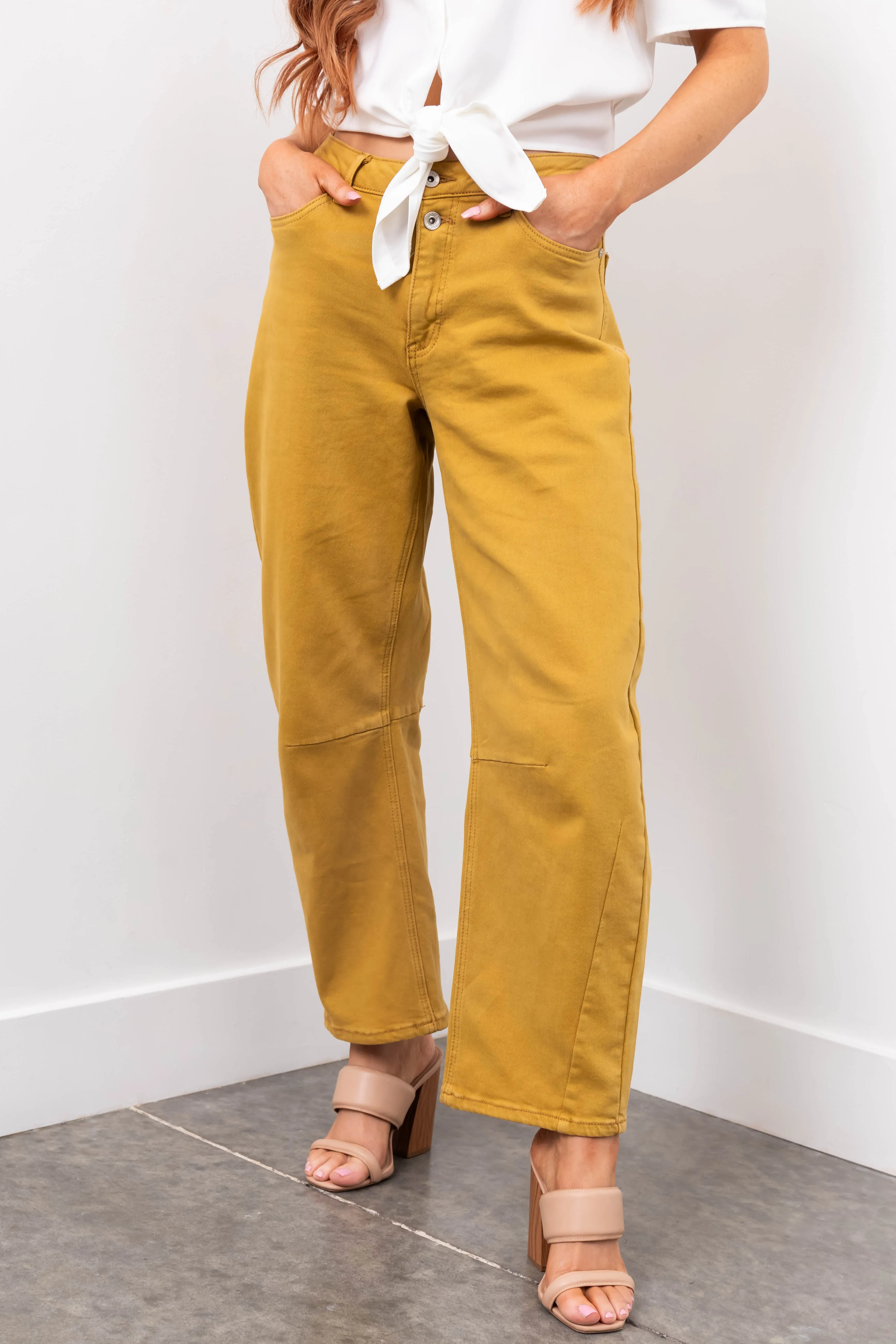 Special A Desert Wide Leg Barrel Jeans sold by Lime Lush product image thumbnail 4