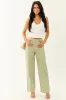 Sage High Waisted Straight Leg Denim Pants sold by Lime Lush