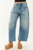 Signature 8 Medium Wash High Rise Barrel Jeans sold by Lime Lush