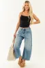 Signature 8 Medium Wash High Rise Barrel Jeans sold by Lime Lush
