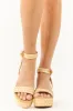 Vibrant Sand Espadrille Raffia Platform Wedges sold by Lime Lush
