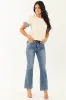 Cream Contrast Button Down Back Top sold by Lime Lush