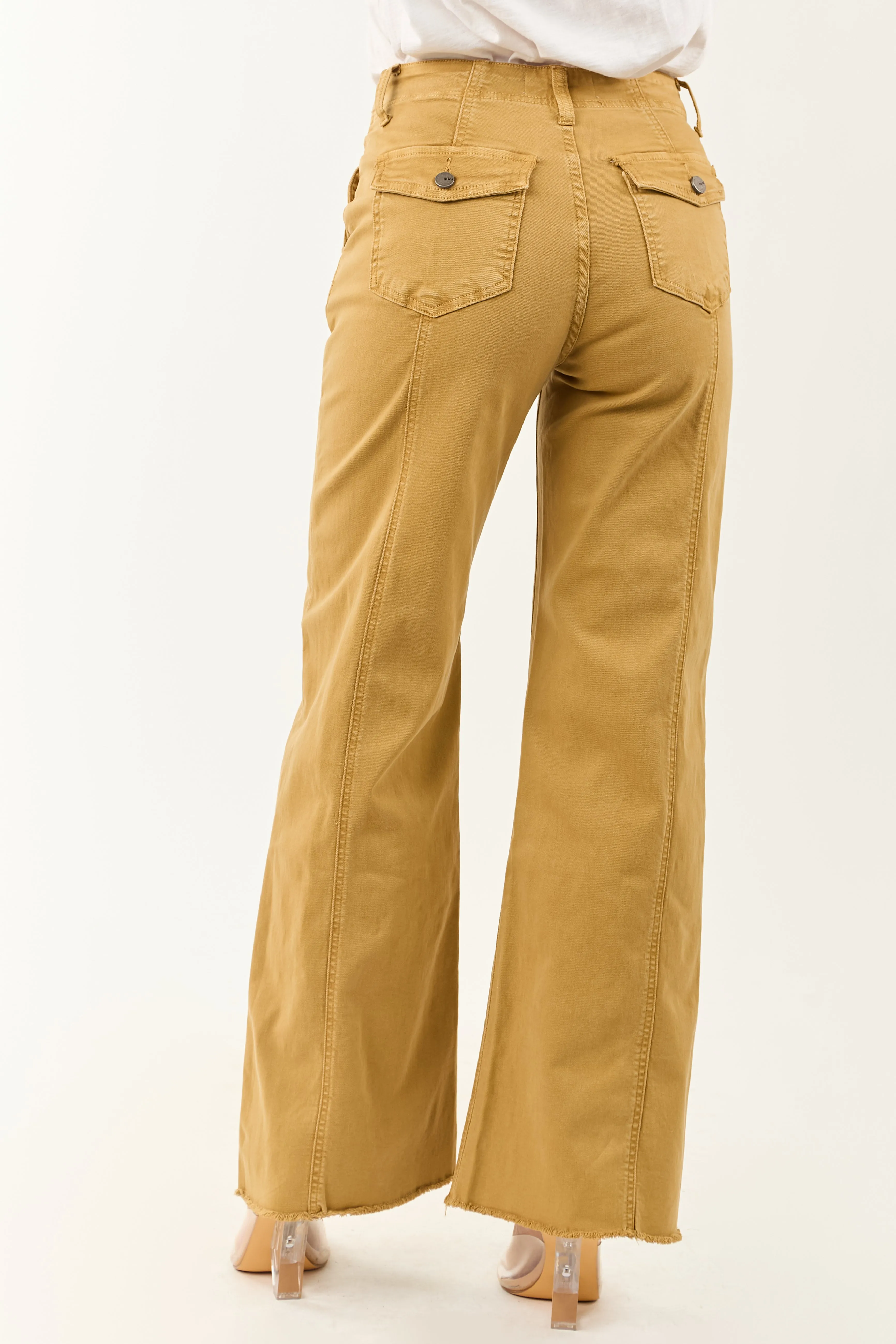 Mica Denim Desert Wide Leg High Rise Stretchy Jeans sold by Lime Lush product image thumbnail 4