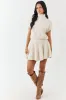 Cream Turtleneck Cap Sleeve Wool Blend Knit Top sold by Lime Lush