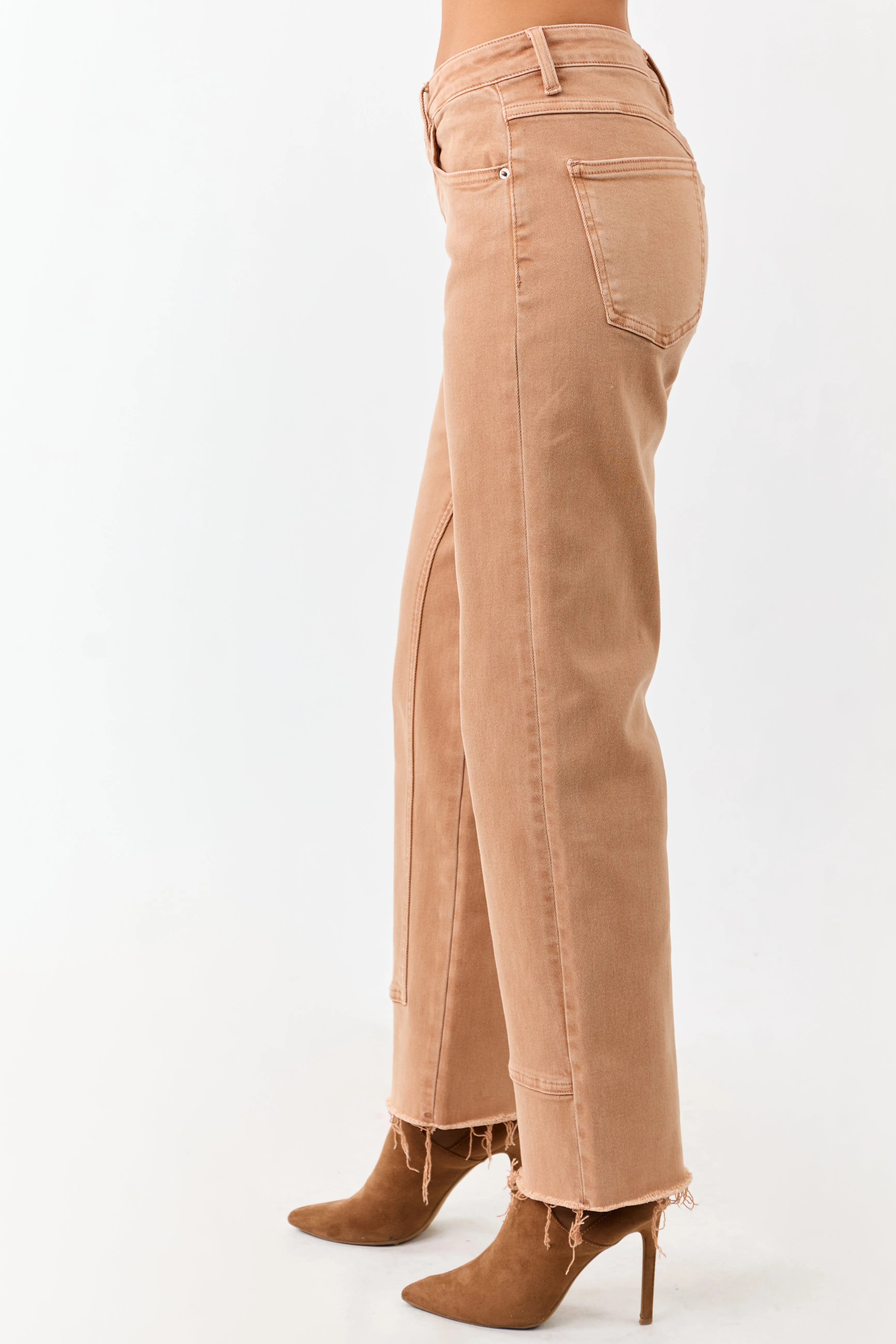 Mica Denim Sandstone Washed Stretchy Straight Jeans sold by Lime Lush product image thumbnail 3