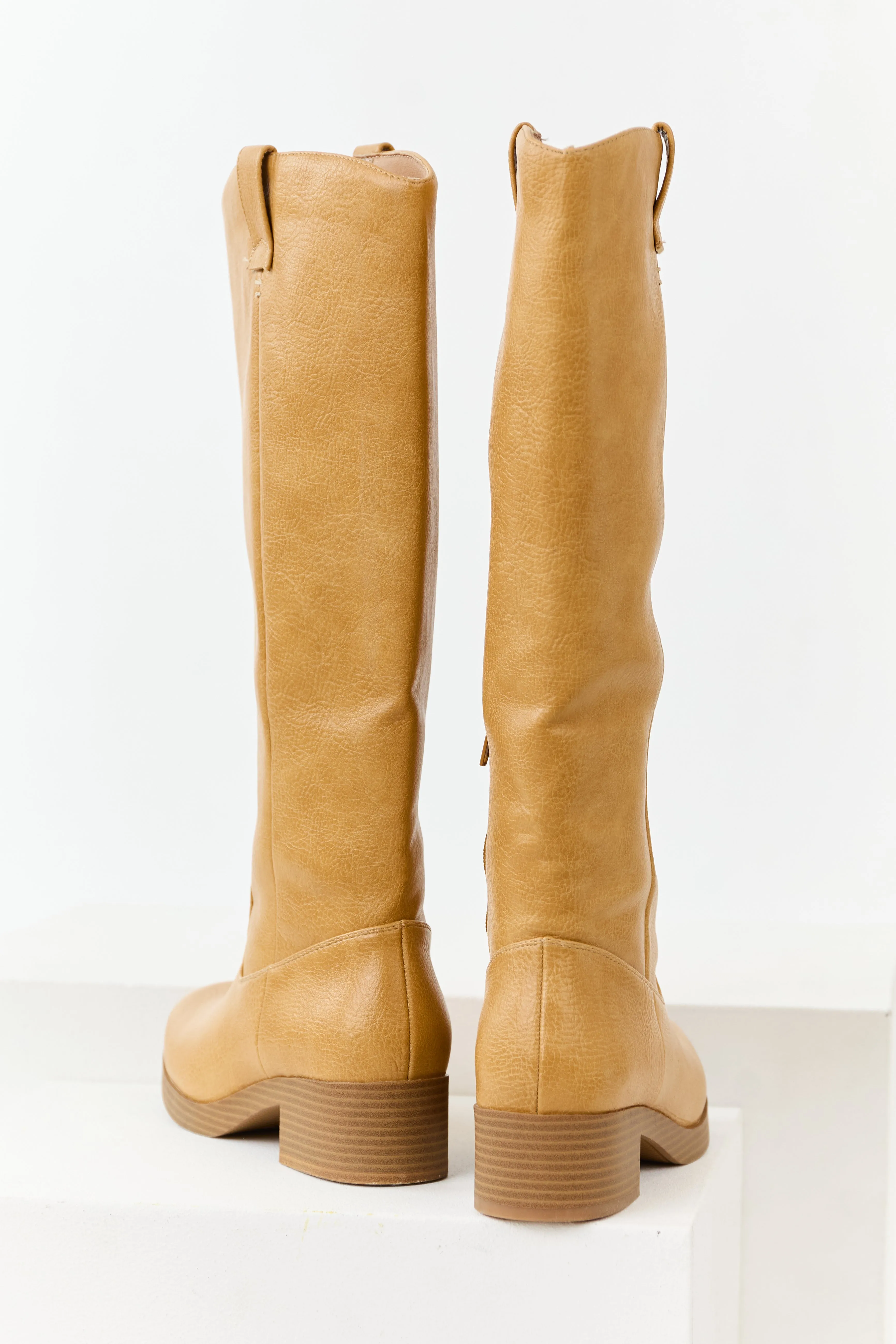 Chinese Laundry Copper Faux Leather Tall Boots sold by Lime Lush product image thumbnail 4