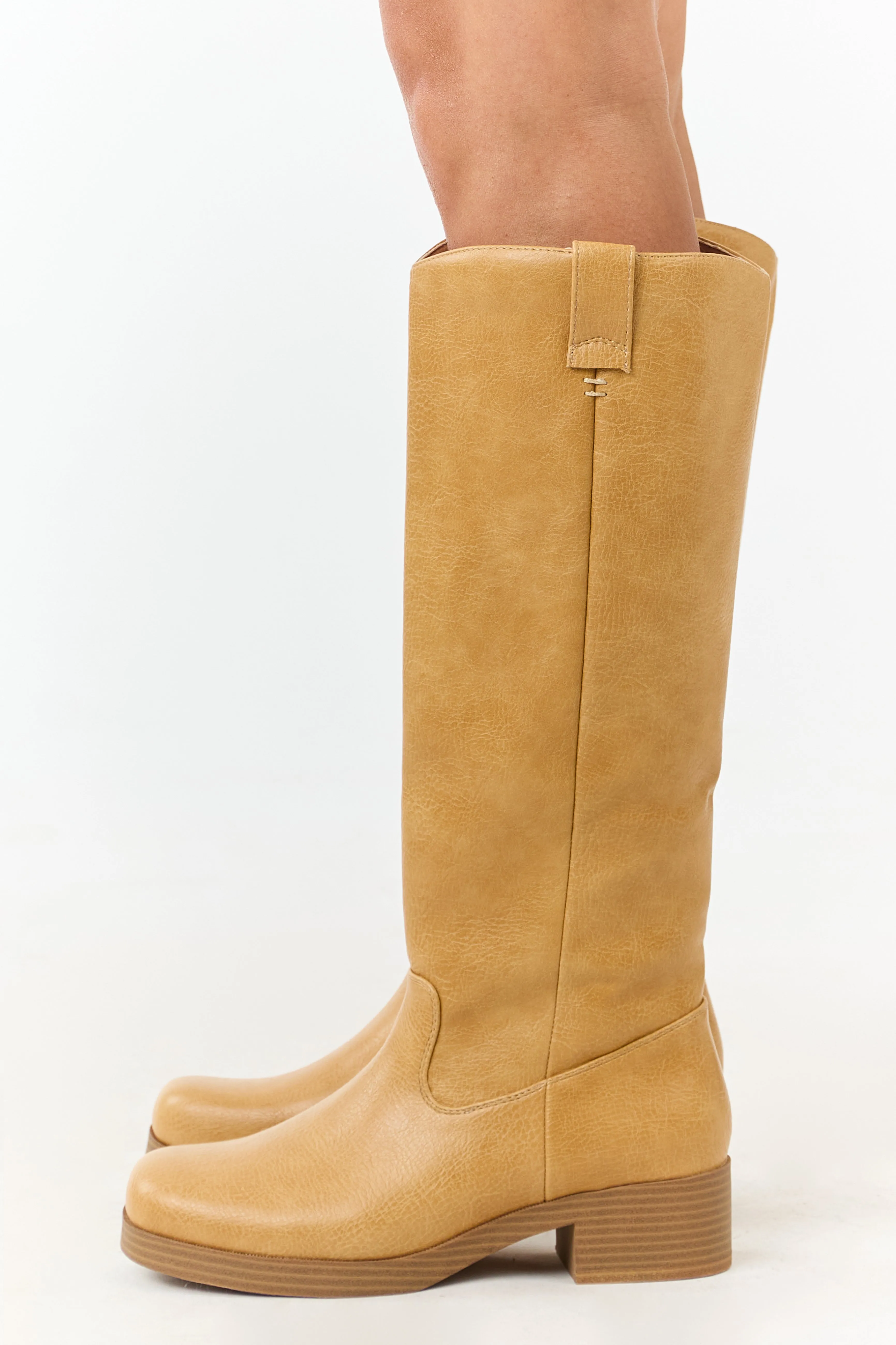 Chinese Laundry Copper Faux Leather Tall Boots sold by Lime Lush product image thumbnail 5