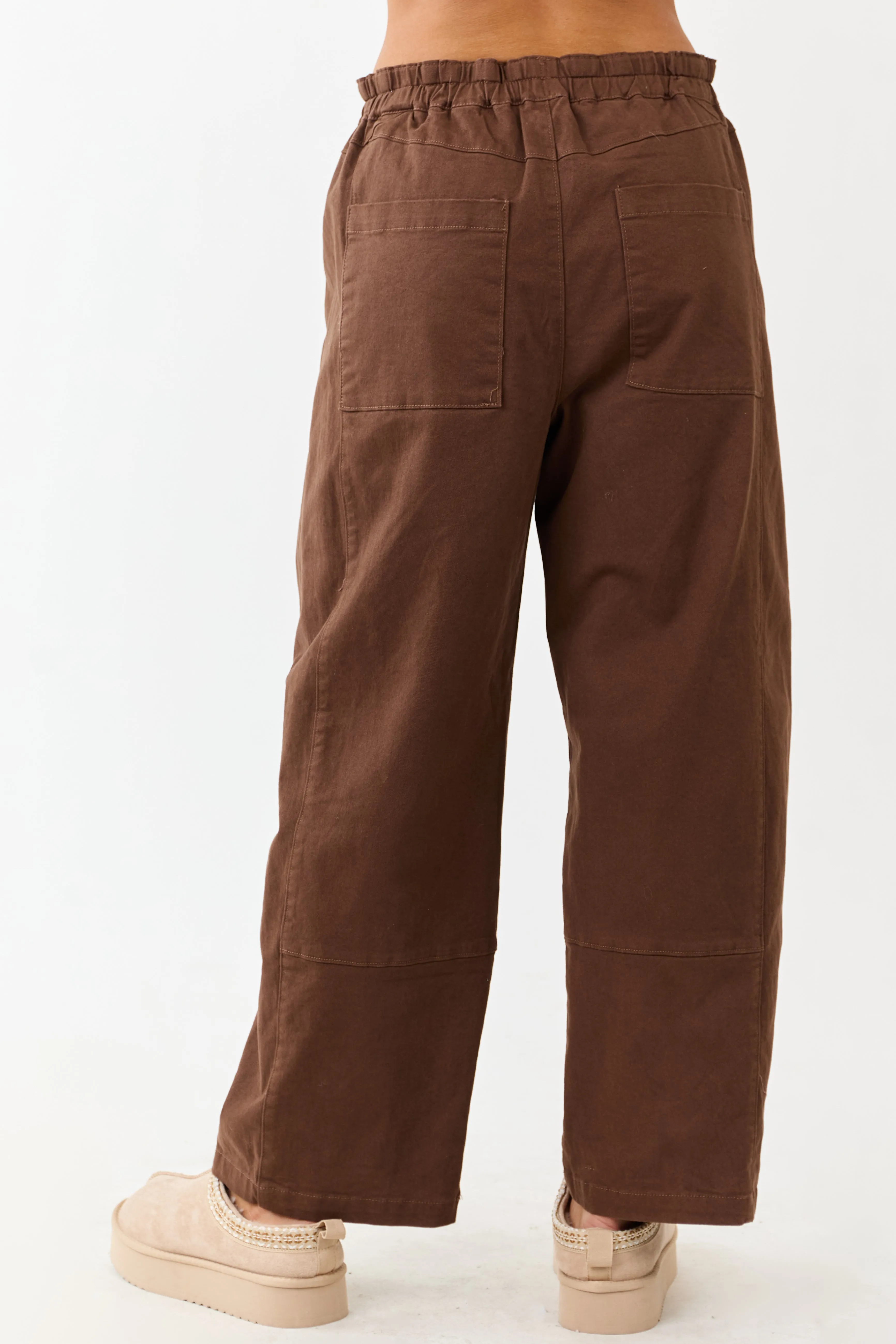 Entro Sepia Wide Leg High Rise Denim Pants sold by Lime Lush product image thumbnail 4