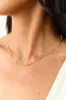 Gold Metallic Paper Clip Chain Link Necklace sold by Lime Lush