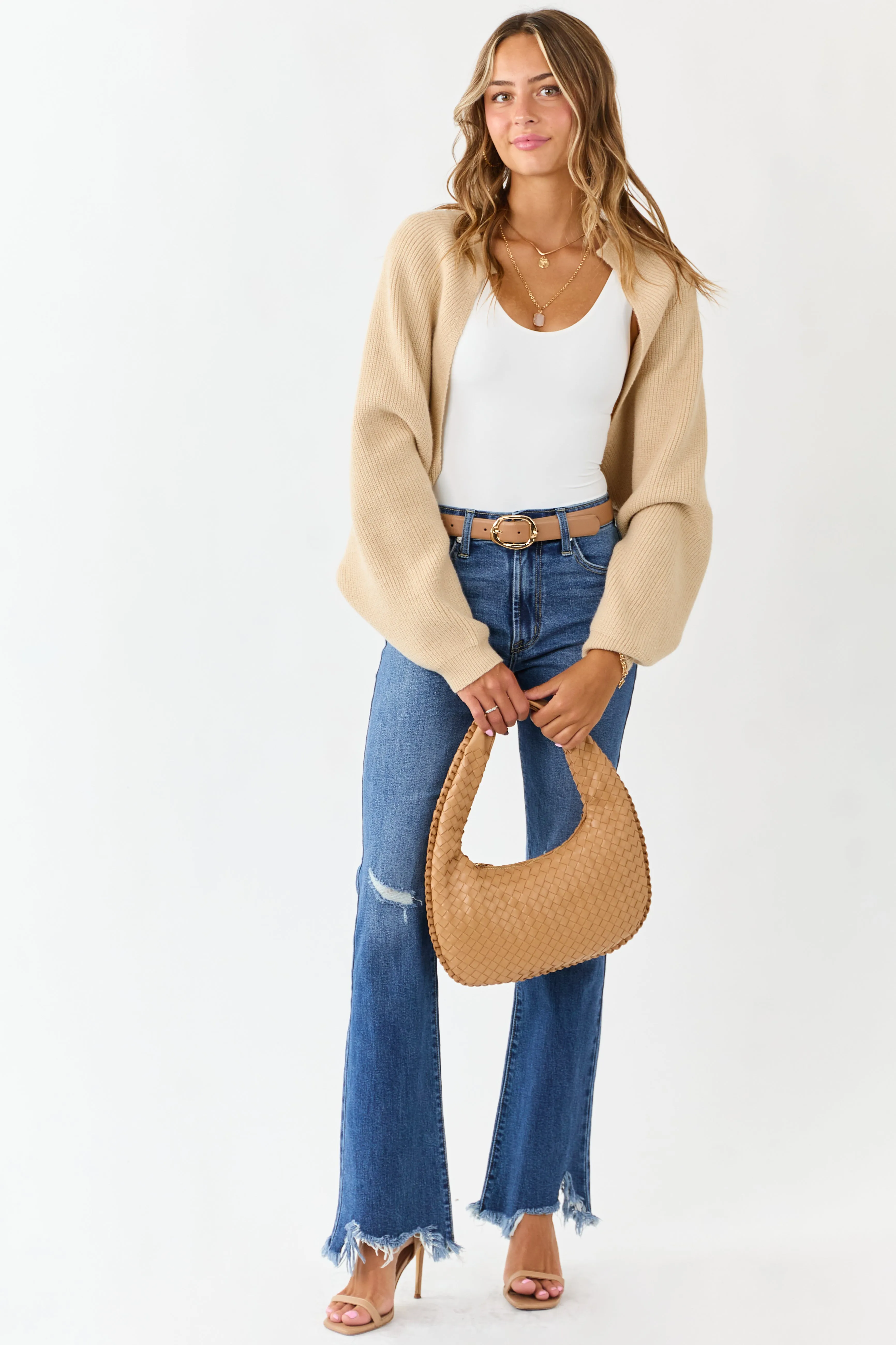 White Double Layered Scoop Neck Tank Bodysuit sold by Lime Lush product image thumbnail 4