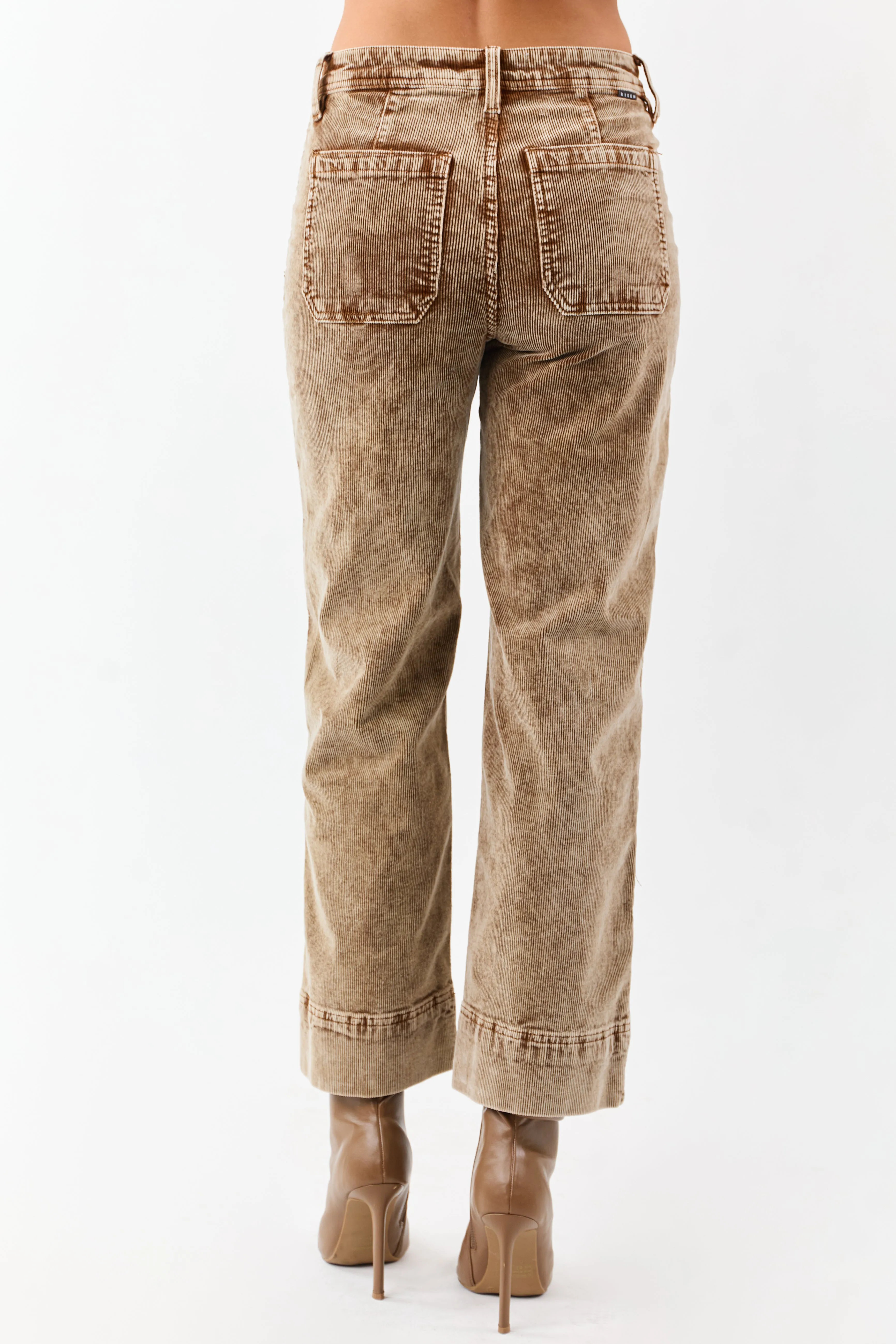 Risen Sepia Mineral Washed Corduroy Relaxed Pants sold by Lime Lush product image thumbnail 4