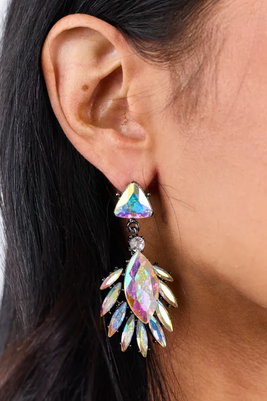 Multicolor Gemstone Abstract Dangle Earrings sold by Lime Lush