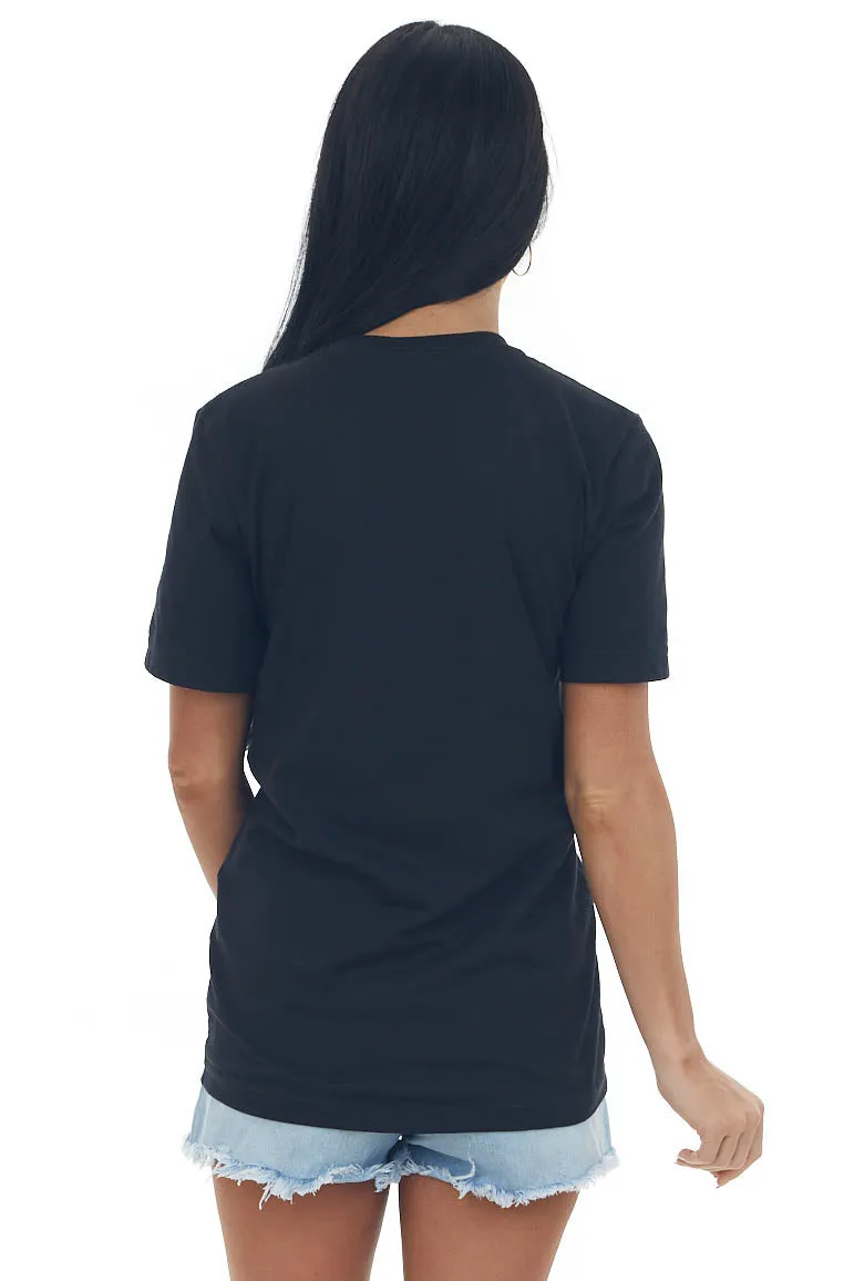 Black 'Wifey' Short Sleeve Graphic Tee sold by Lime Lush product image thumbnail 5