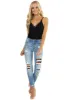 KanCan Light Wash High Rise Boyfriend Jeans with Leopard Patches sold by Lime Lush