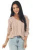 Hazy Blush Chenille Loose Cable Knit Sweater sold by Lime Lush