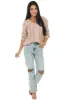 Hazy Blush Chenille Loose Cable Knit Sweater sold by Lime Lush
