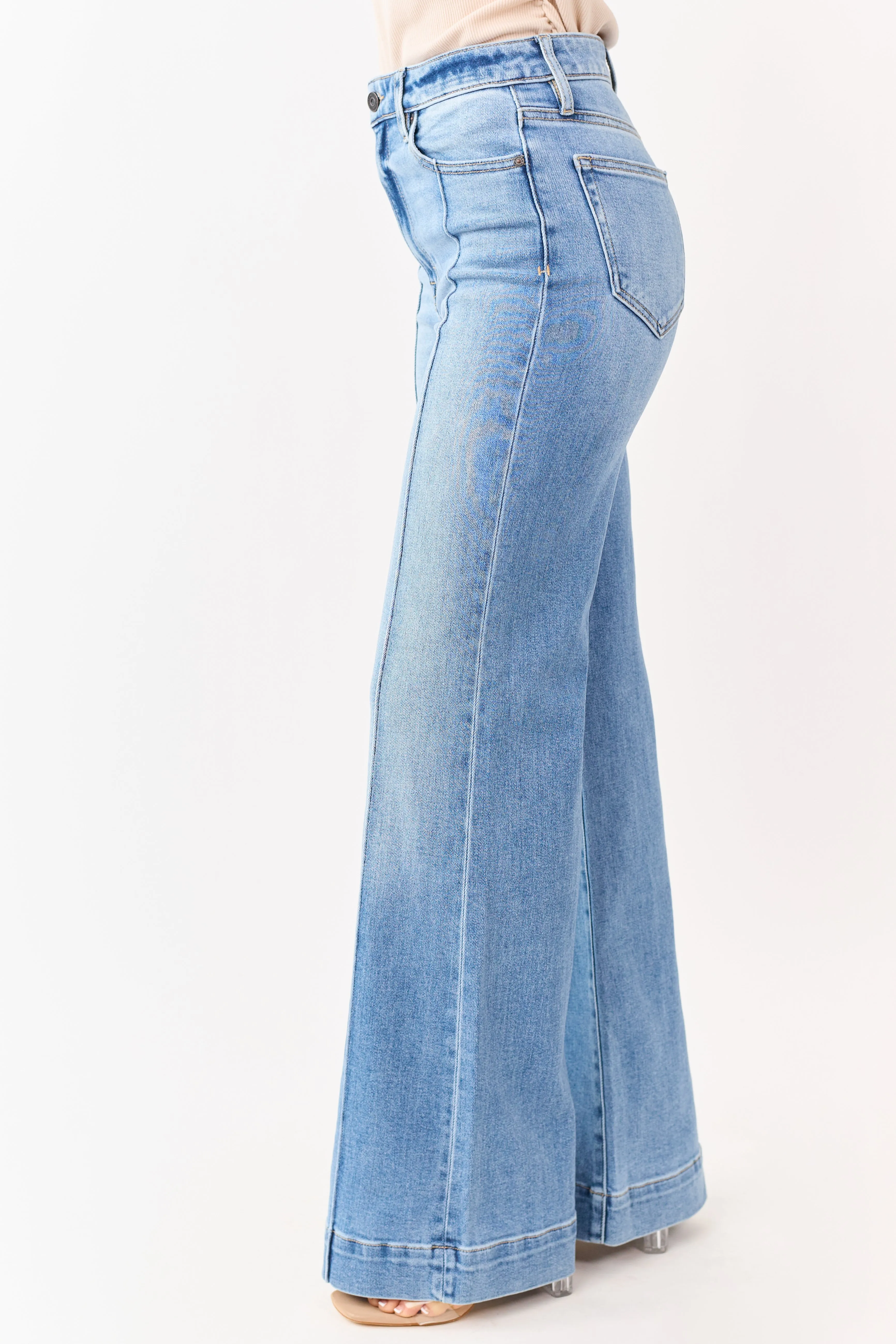 Hidden Premium Medium Comfort Flare Stretchy Jeans sold by Lime Lush product image thumbnail 3
