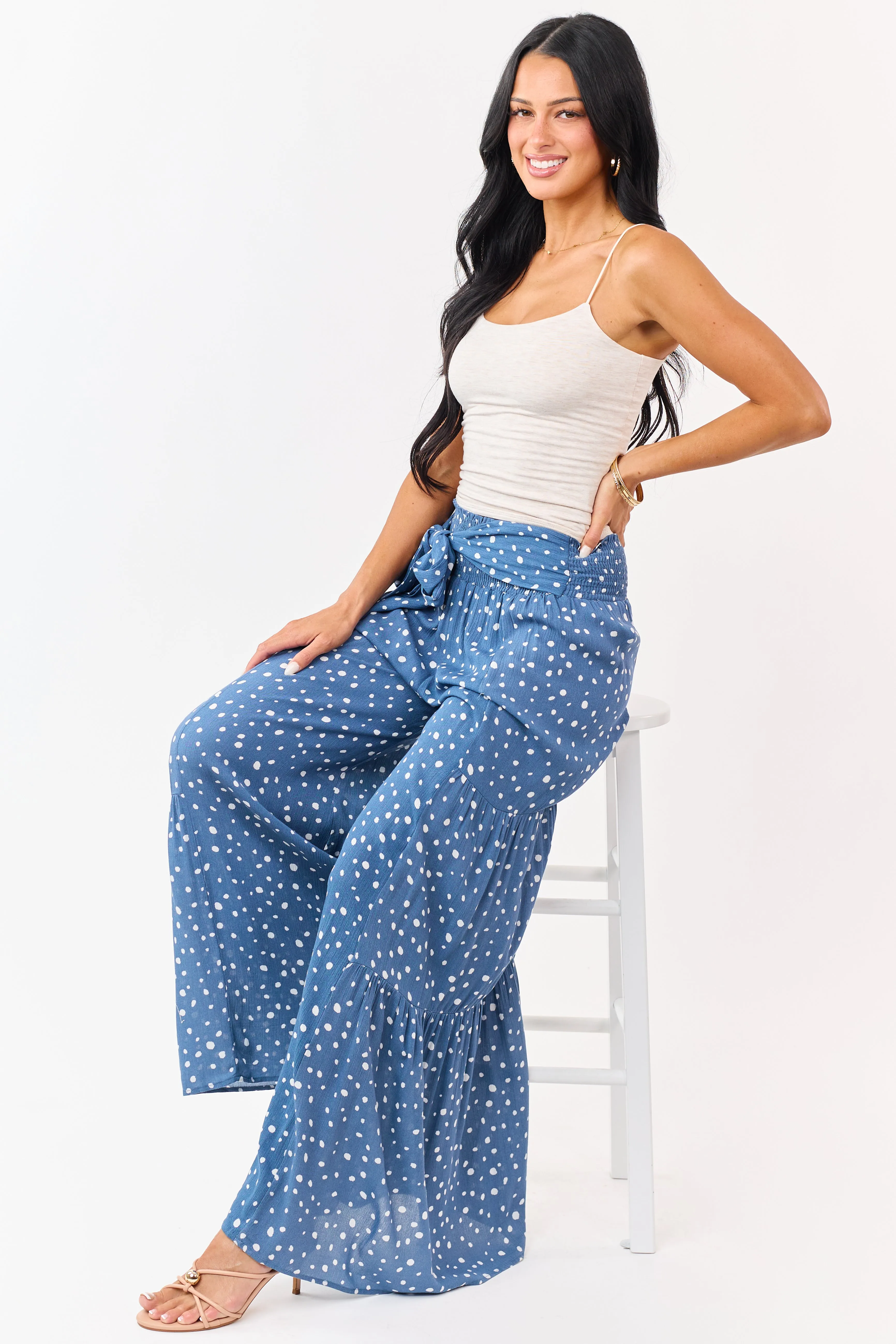Heathered Almond Double Layer Knit Cami Top sold by Lime Lush product image thumbnail 3