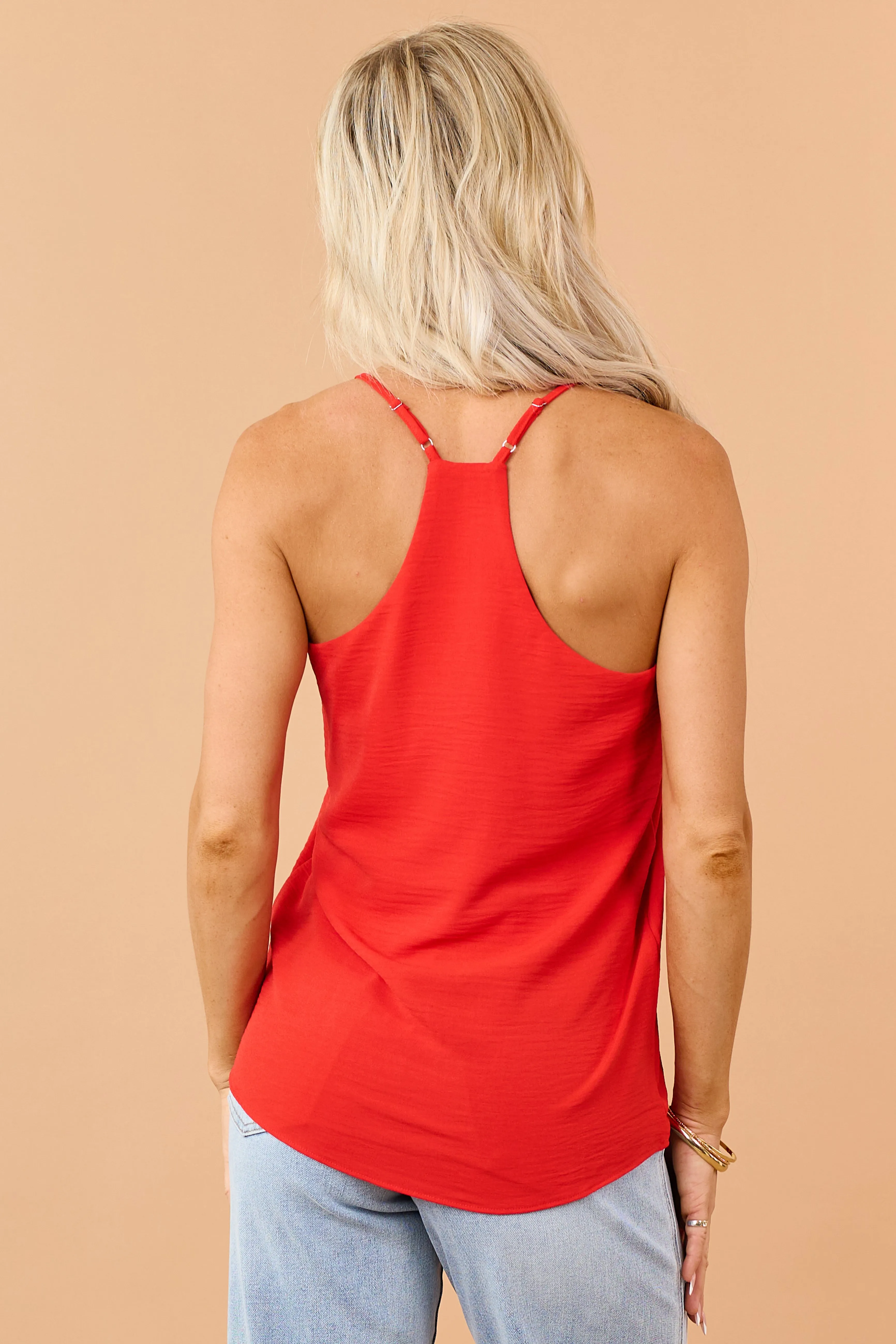 Lipstick V Neck Racerback Cami Top sold by Lime Lush product image thumbnail 5