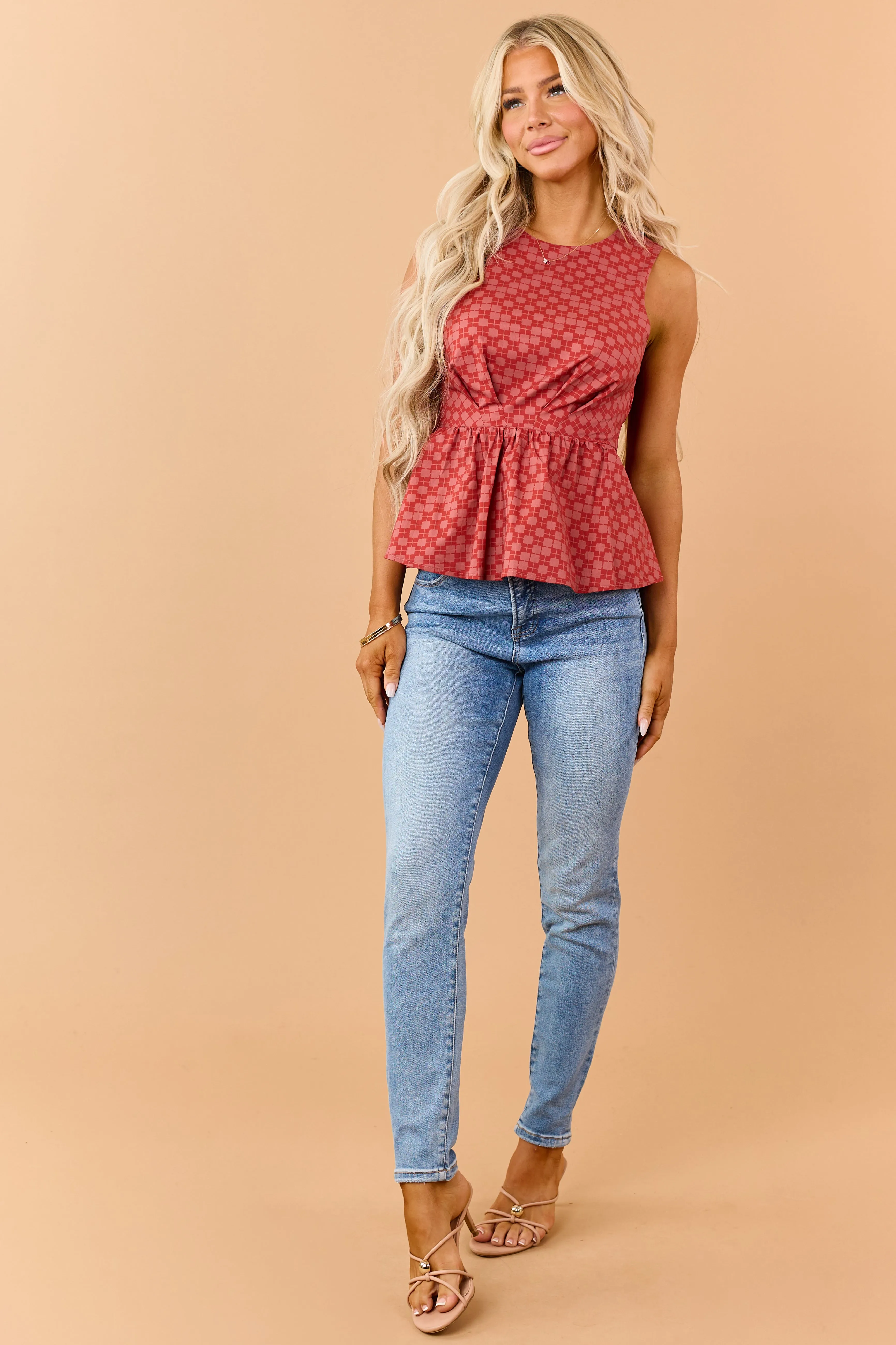 Risen Medium Wash Stretchy Tummy Control Skinny Jeans sold by Lime Lush product image thumbnail 5
