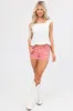 Hazy Punch Denim Frayed Hem Shorts sold by Lime Lush