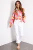 Flying Tomato Magenta Button Down Top sold by Lime Lush