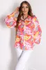 Flying Tomato Magenta Button Down Top sold by Lime Lush