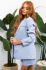 She+Sky Powder Blue Single Button Blazer sold by Lime Lush
