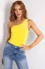 Sunshine One Shoulder Stretchy Knit Bodysuit sold by Lime Lush