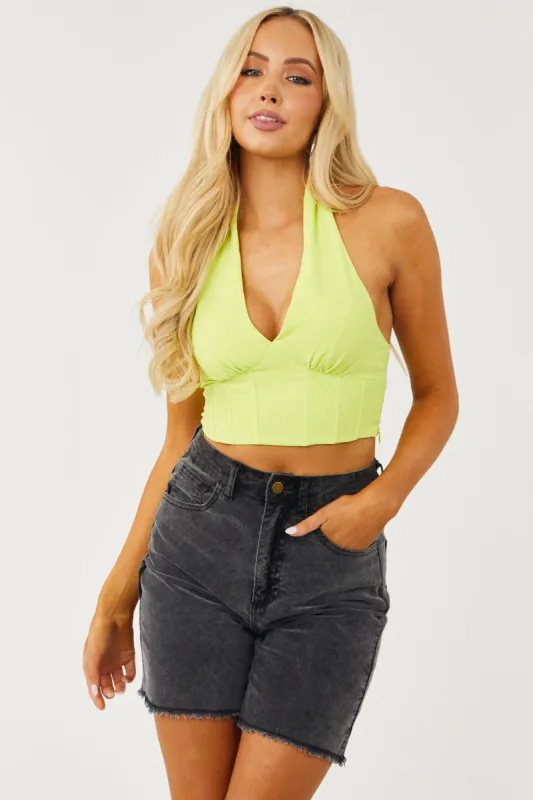 Polagram Washed Black Denim Frayed Bermuda Shorts sold by Lime Lush