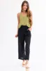 Black Wide Leg Textured Woven Pants sold by Lime Lush