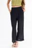 Black Wide Leg Textured Woven Pants sold by Lime Lush