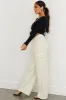 HYFVE Cream High Waisted Cargo Jeans sold by Lime Lush