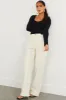 HYFVE Cream High Waisted Cargo Jeans sold by Lime Lush