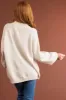 Vanilla Half Button Up Long Sleeve Sweater sold by Lime Lush