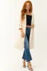 Sand Long Sleeve Belted Collared Trench Coat sold by Lime Lush
