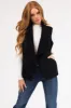 Black Suede Vest with Fleece Lining sold by Lime Lush