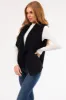 Black Suede Vest with Fleece Lining sold by Lime Lush