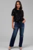 Special A High Rise Dark Wash Dad Jeans sold by Lime Lush