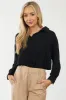 Black Chest Pocket Button Down Blouse sold by Lime Lush